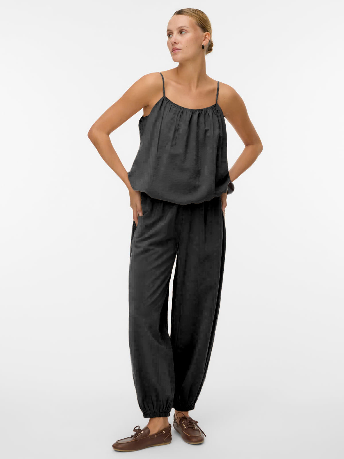 Aware High Waist Balloon Trousers Black