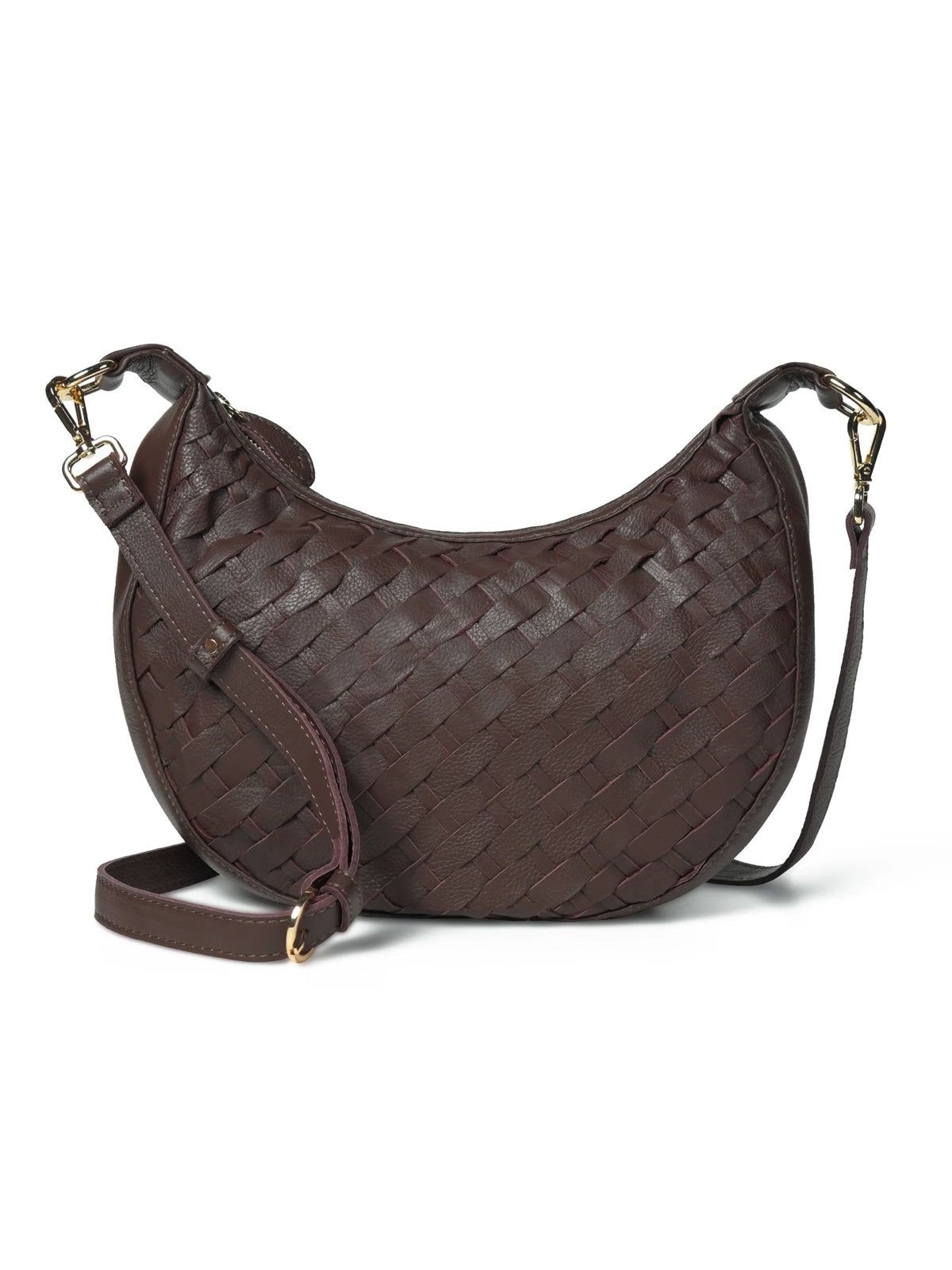 Bell & Fox Robyn Hand Woven Cross Body Bag Chocolate