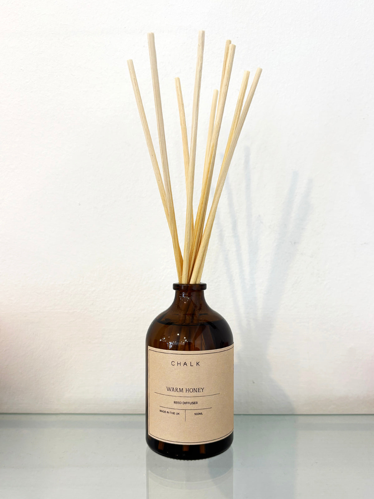 Chalk Amber Glass Warm Honey Diffuser