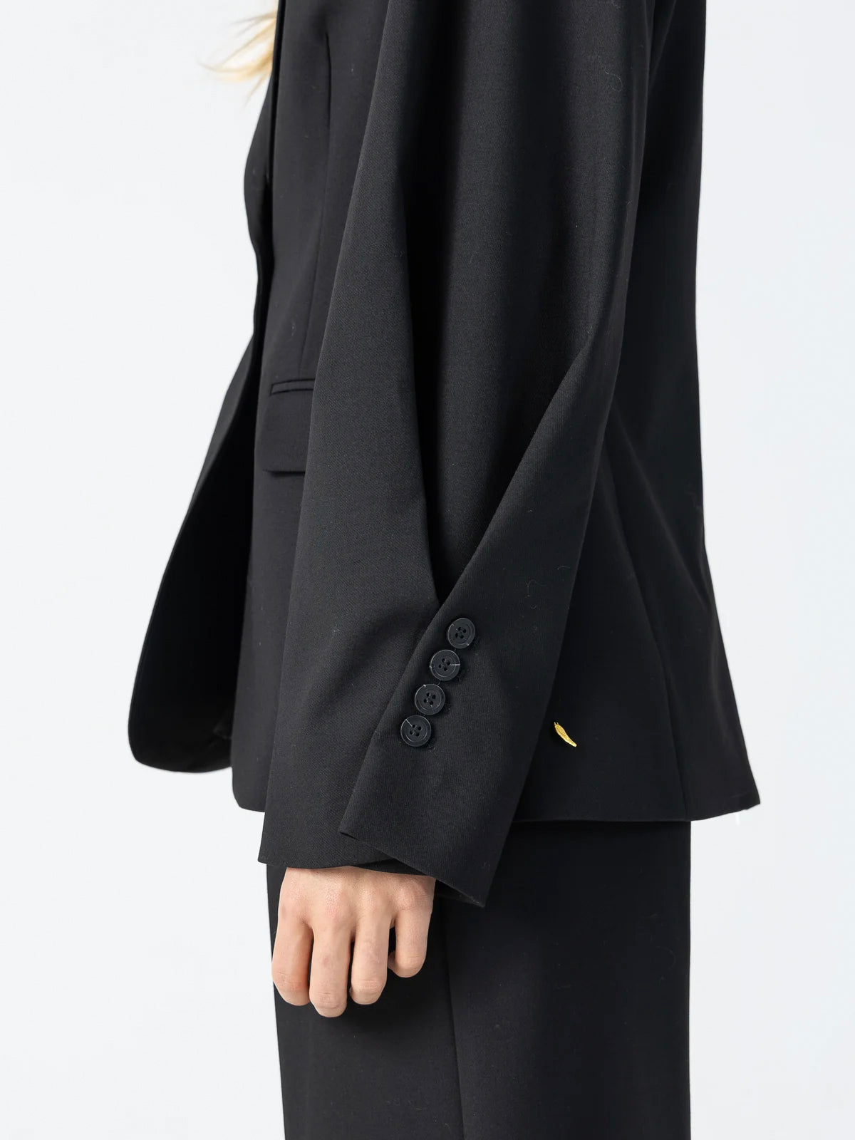 Coster Copenhagen Blazer With Sleeve Detail Black