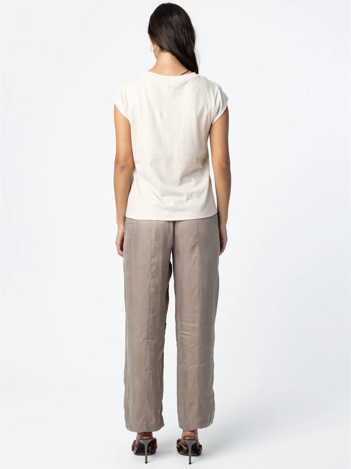 Coster Copenhagen Loose Pants In Lyocell Moon Rock