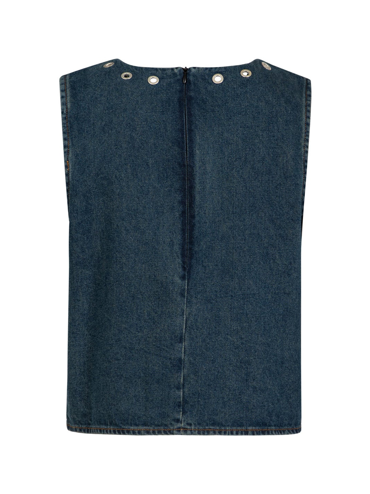 Coster Copenhagen Denim Top With Eyelets
