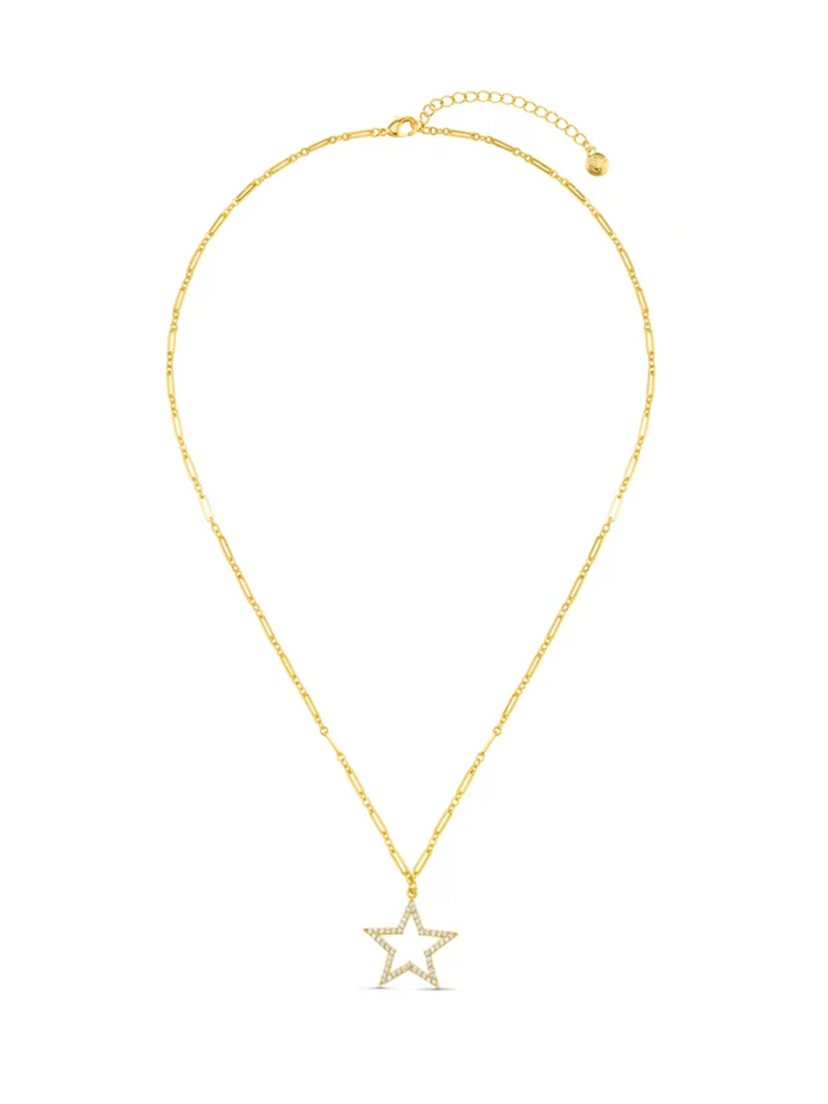 Crystal Cut Out Star Necklace