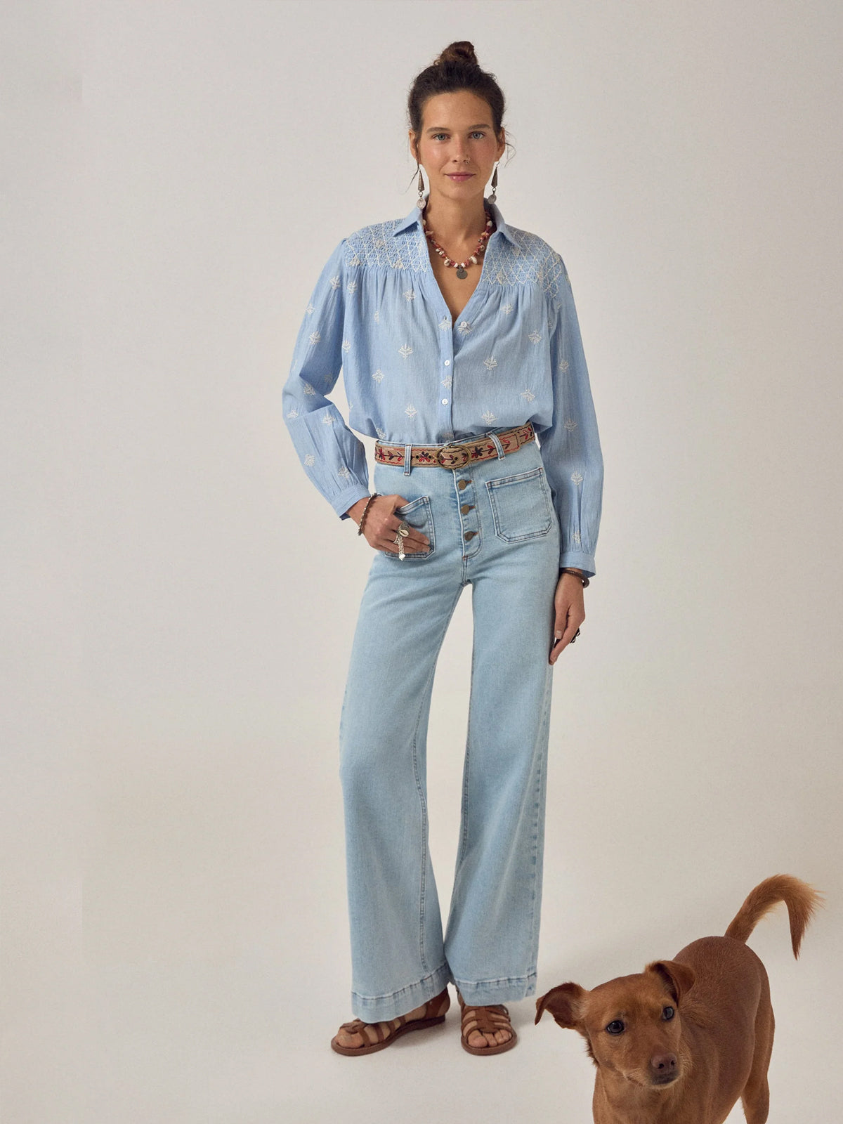 Maison Hotel James Shirt Sky Blues