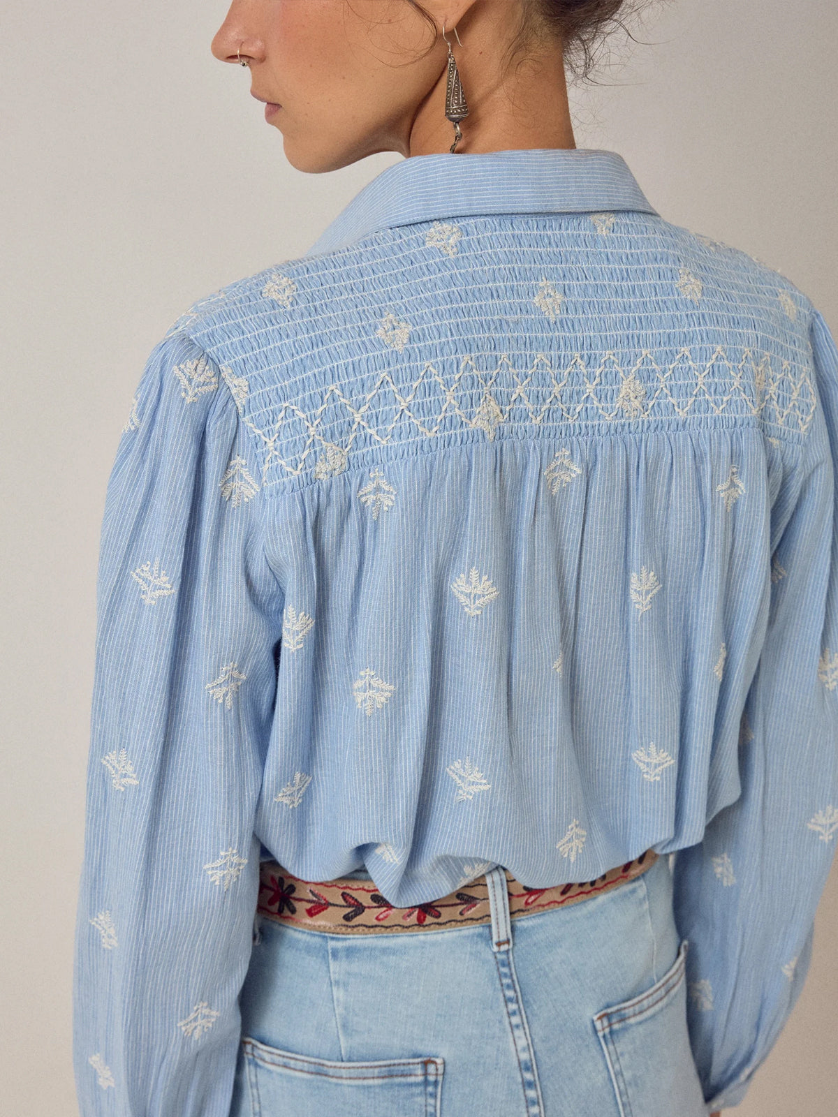 Maison Hotel James Shirt Sky Blues