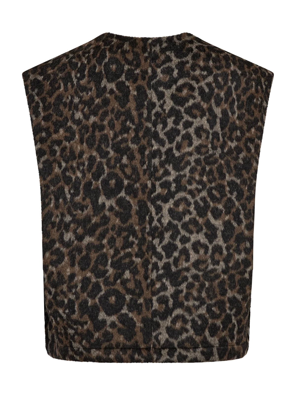 Mos Mosh Elise Leo Gilet In Black Leopard
