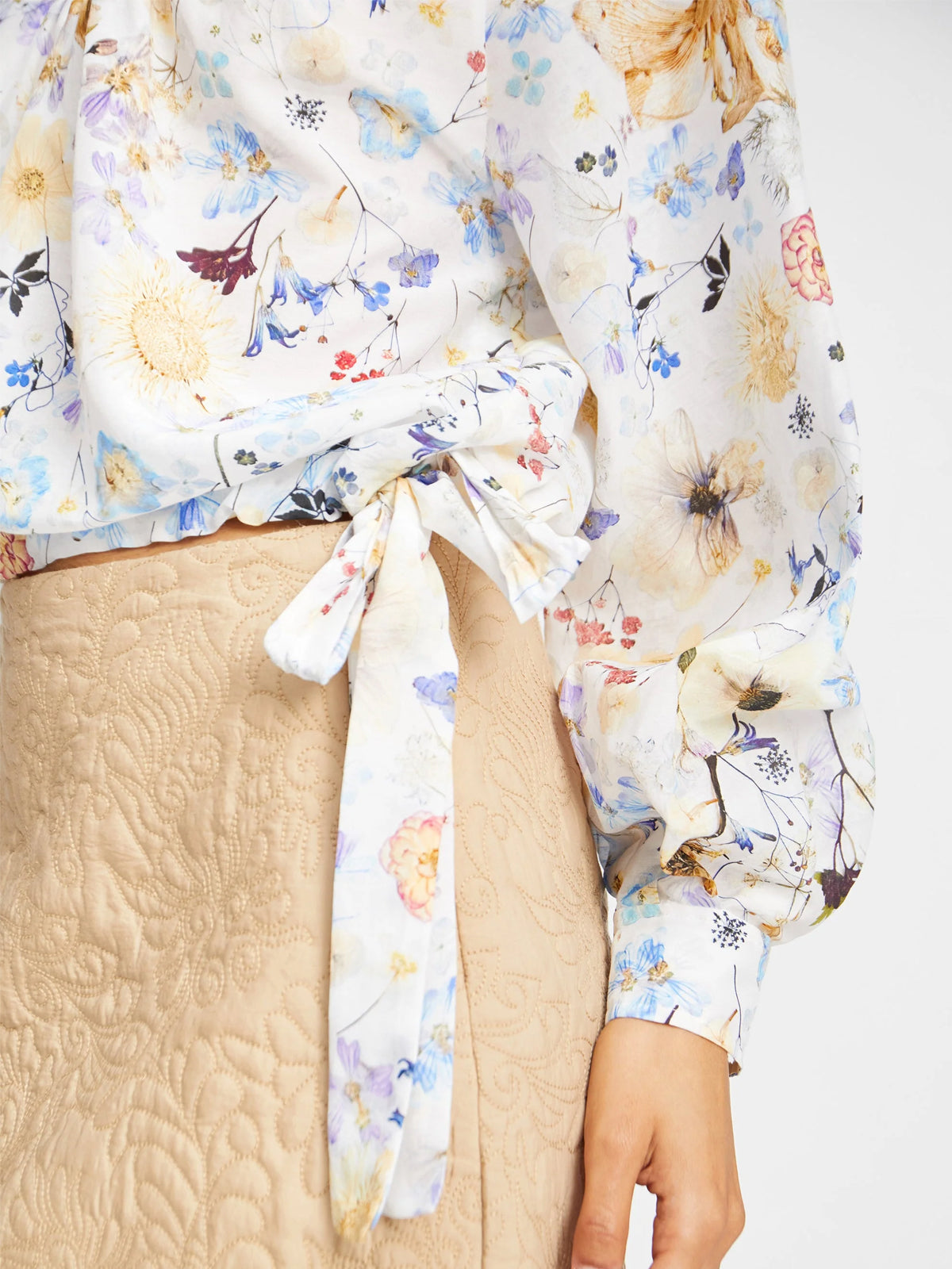 Munthe Ferne Silk Blouse Cream