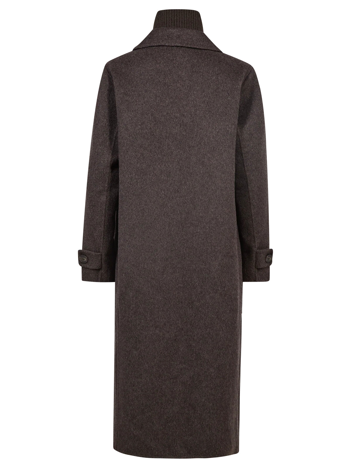 Mos Mosh MMAlva Loisa Mock Neck Coat Delicioso Brown