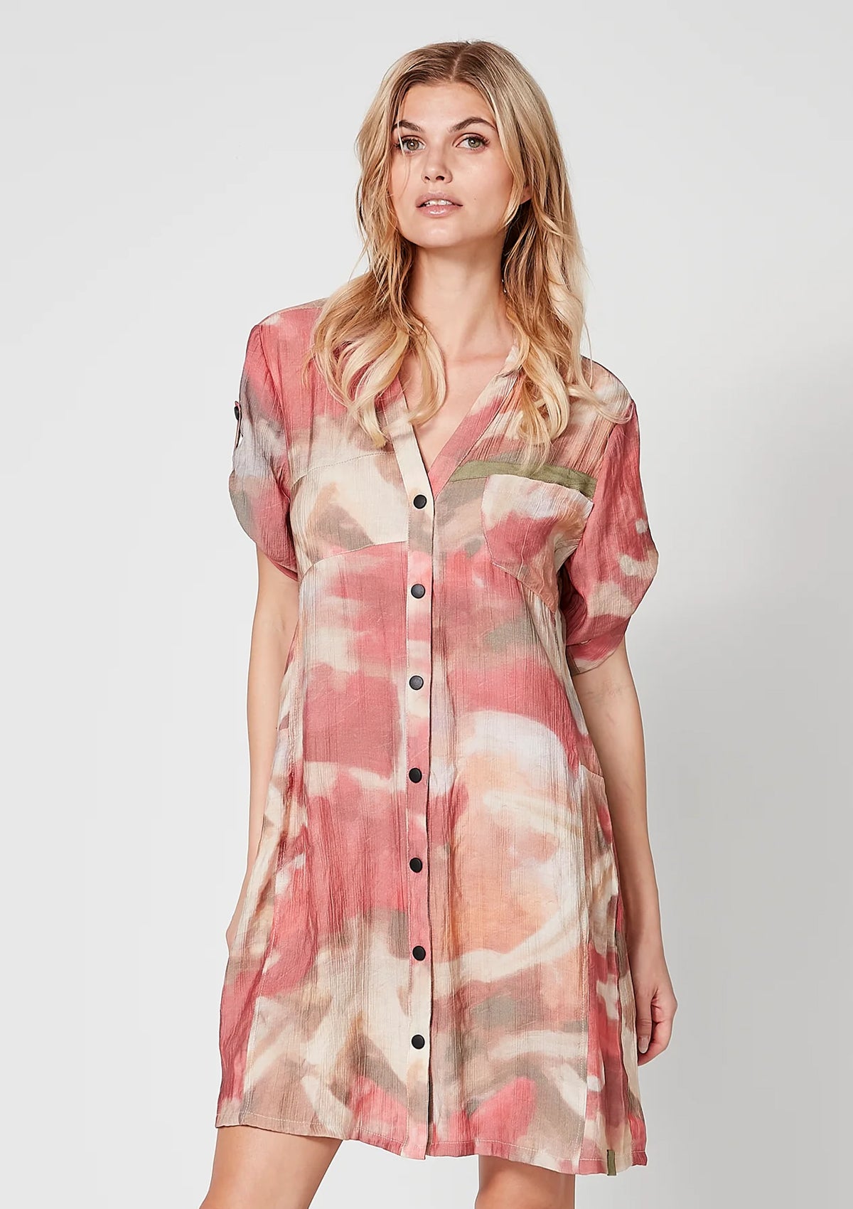 Nu Denmark Tara Dress Bright Red Mix