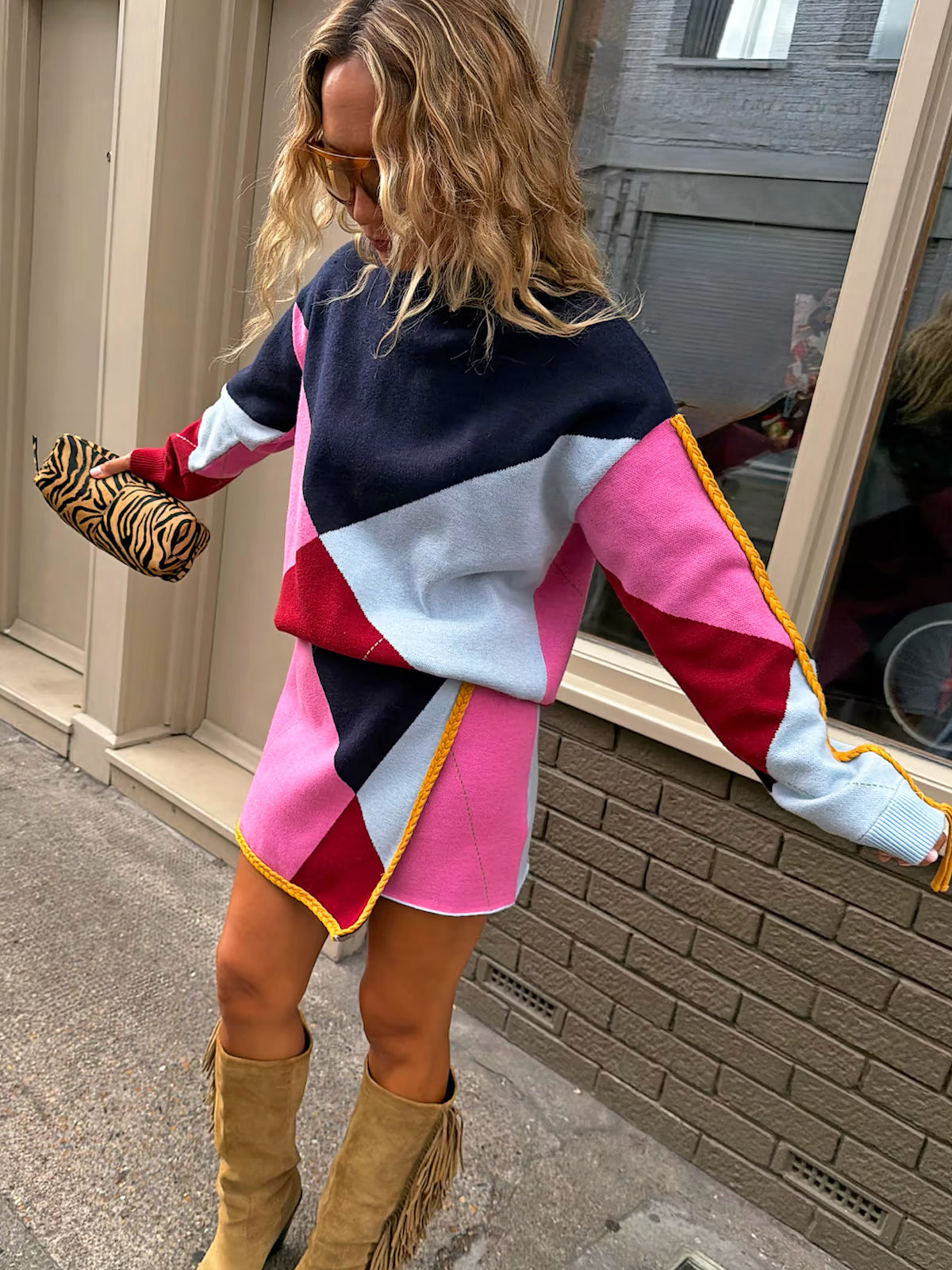 Never Fully Dressed Argyle Knit Jumper