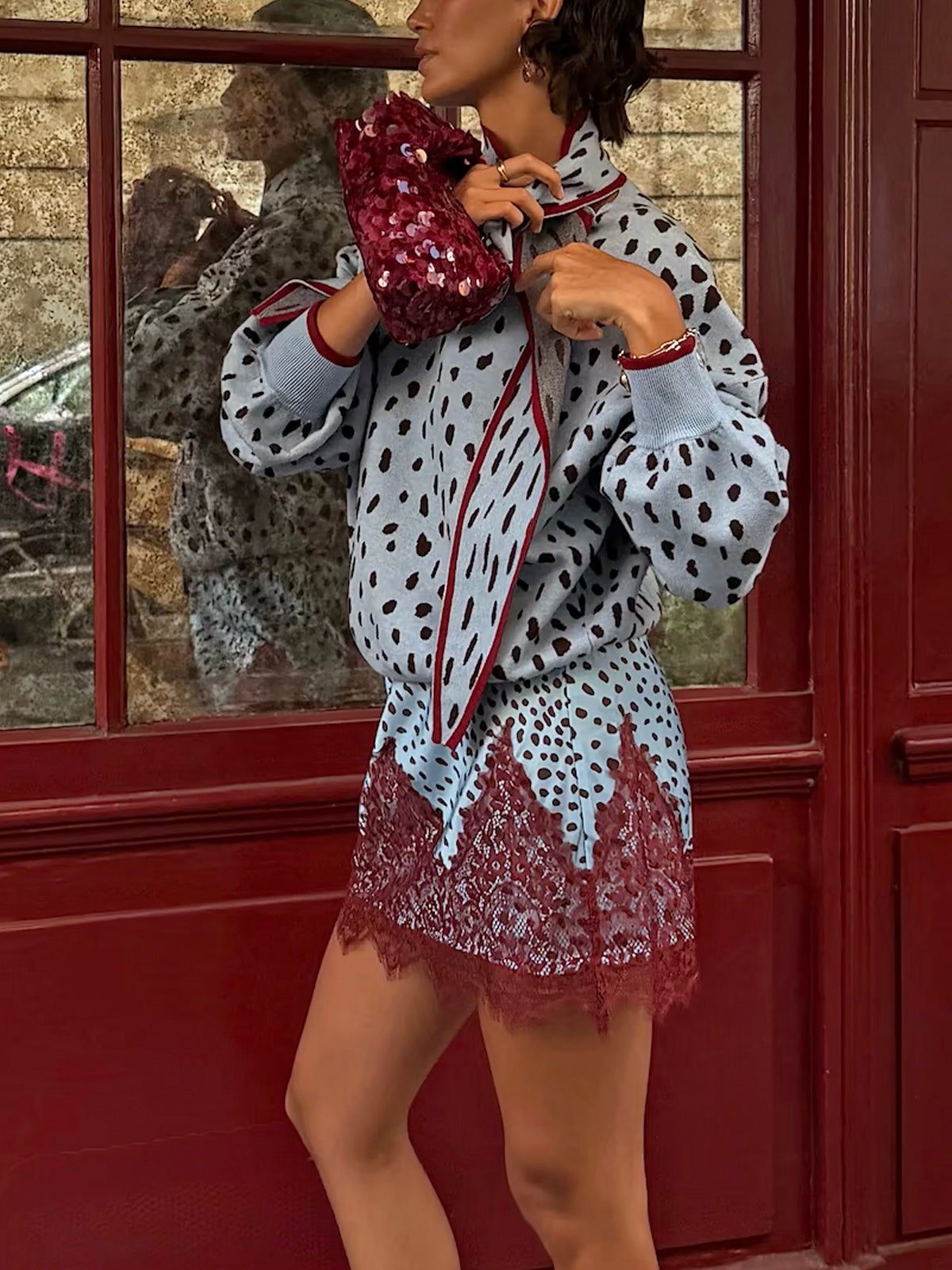 Never Fully Dressed Blue Deer Mini Maeva Skirt