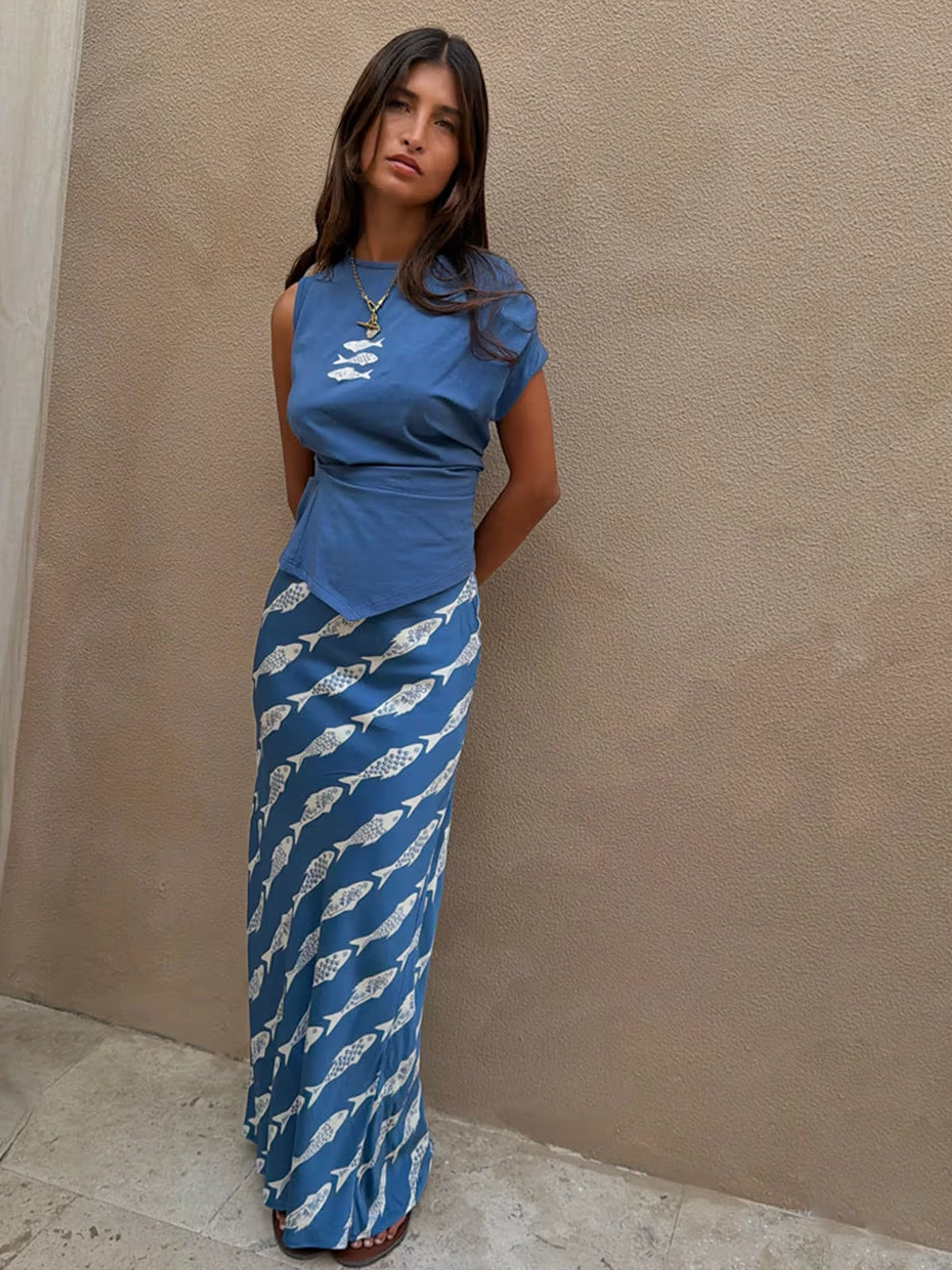 Never Fully Dressed Blue Marina Dorris Skirt