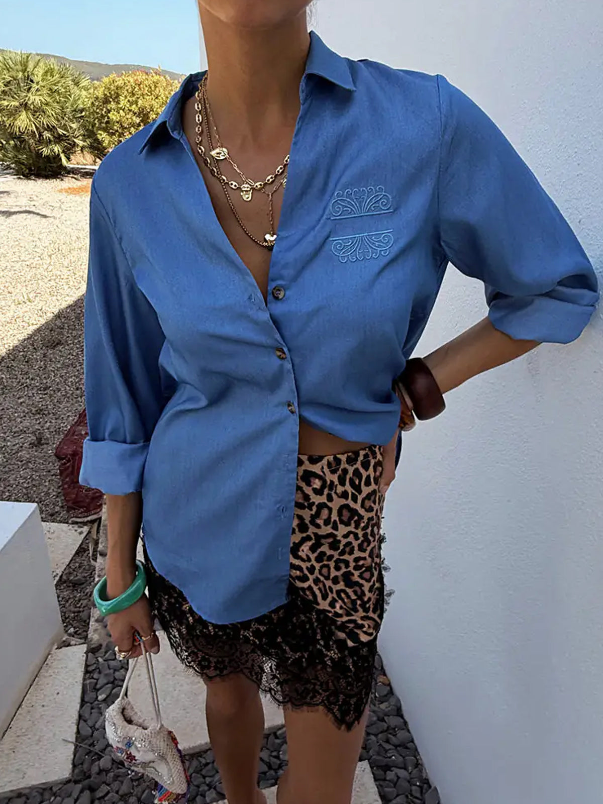 Never Fully Dressed Chambray Miley Shirt
