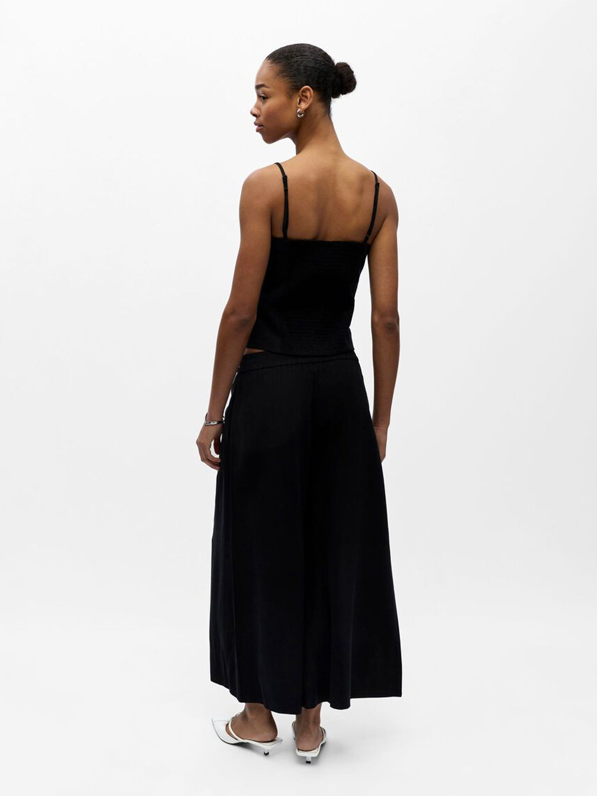 Object Black Wide Leg Culottes