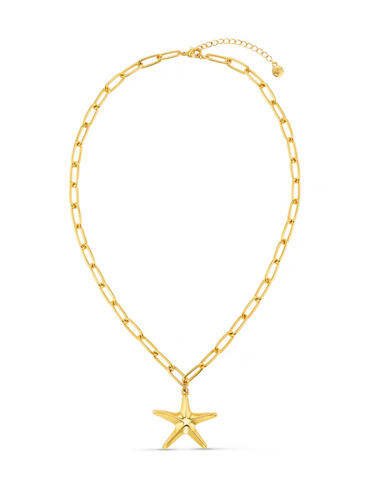Orelia Statement Polished Starfish Chain Gold