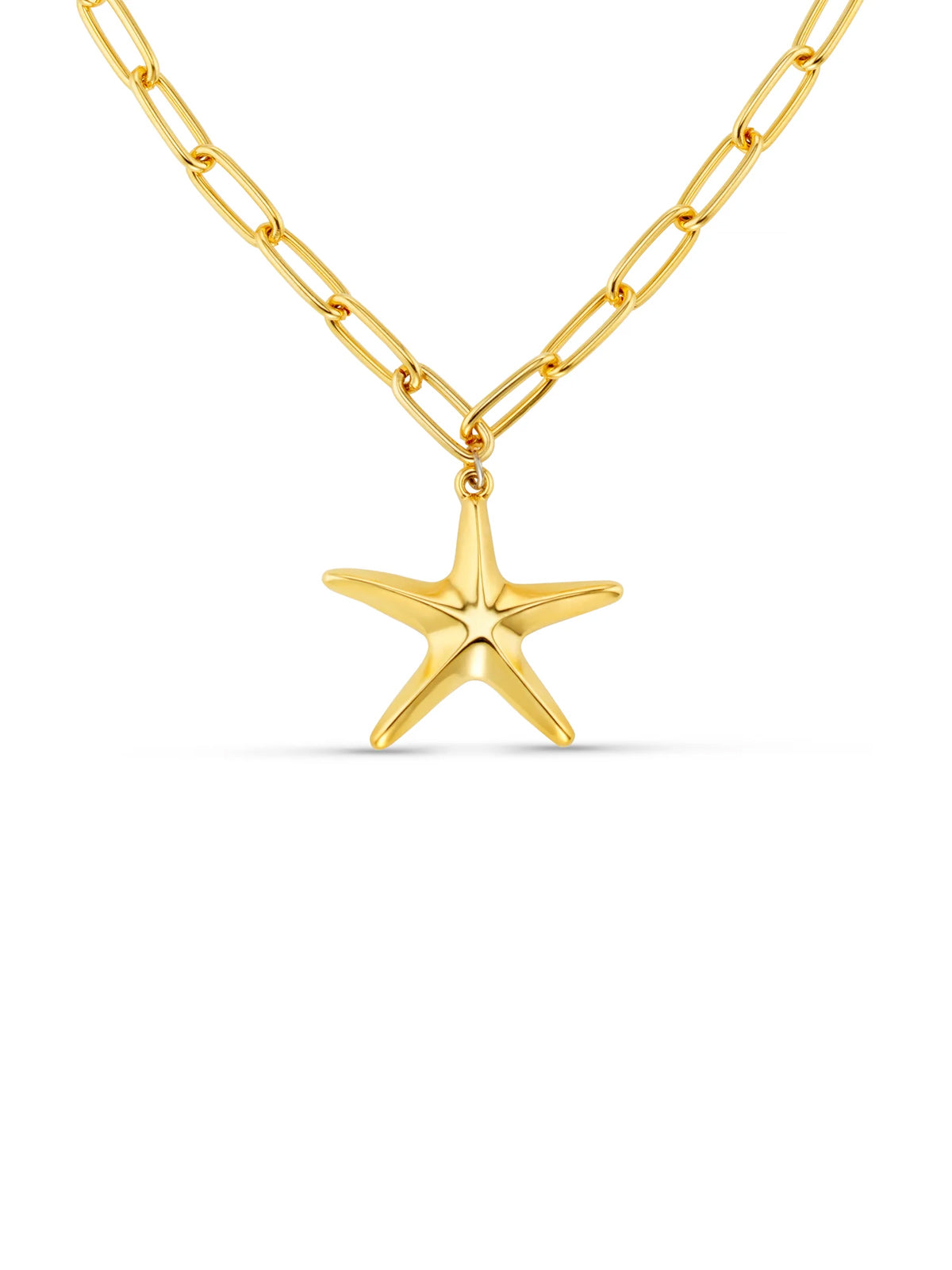 Orelia Statement Polished Starfish Chain Gold