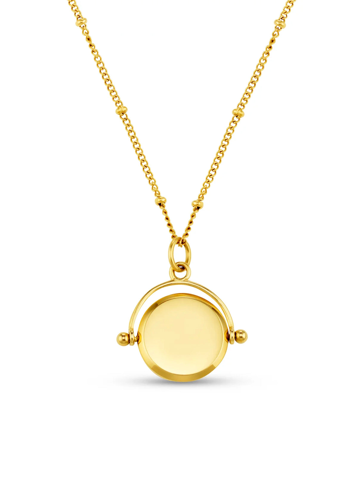 Luxe 18K Gold Disc Necklace