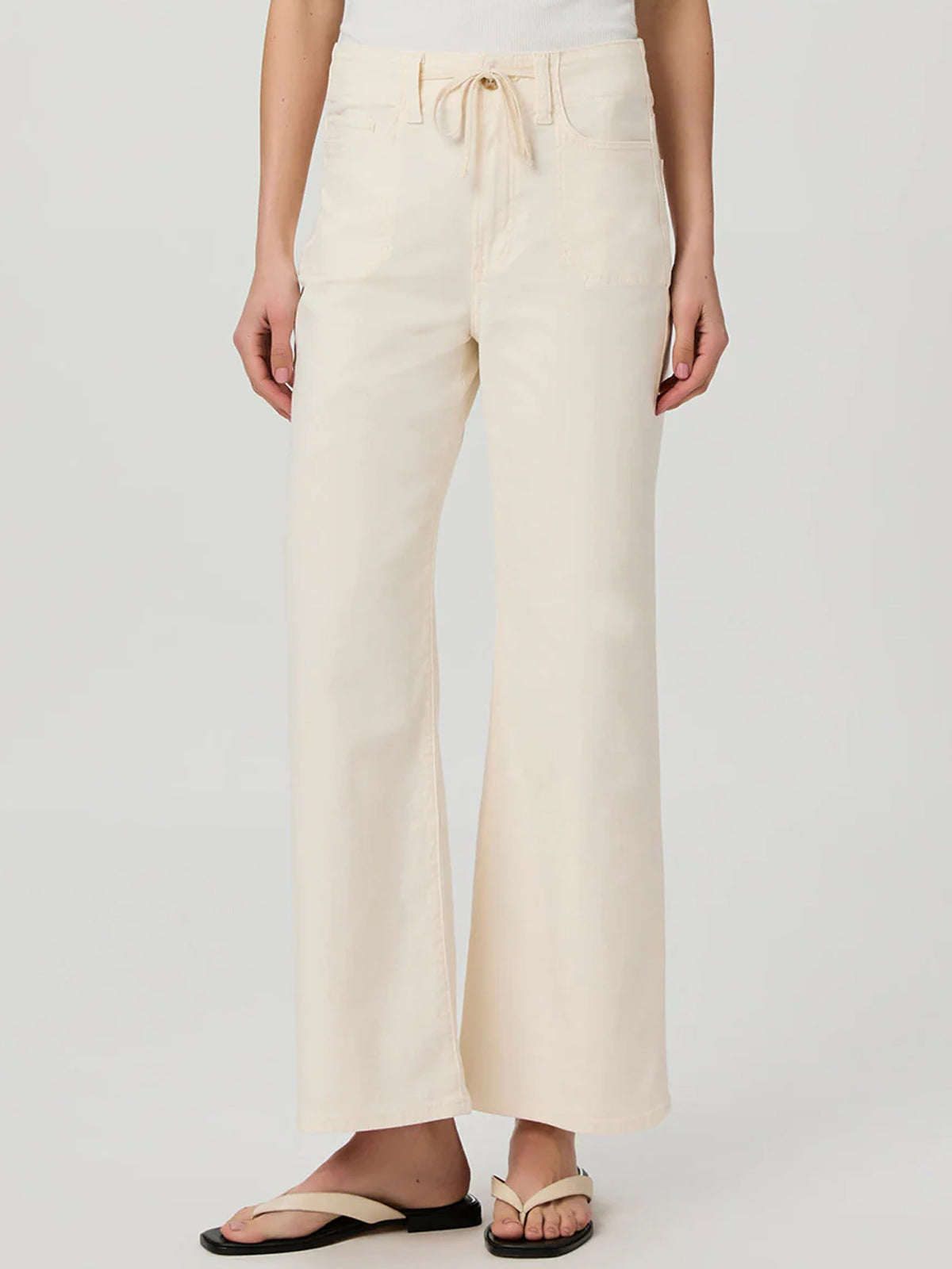 Paige Ari Wide Leg Pant Quartz Sand
