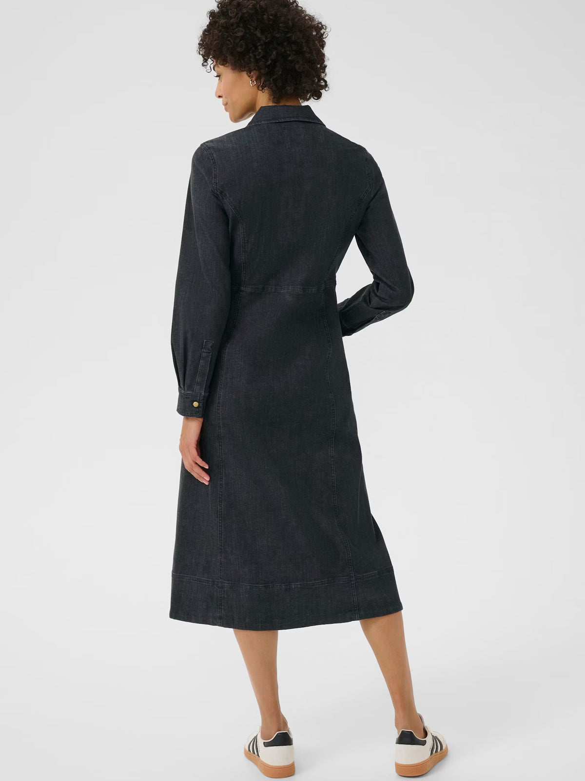 Part Two SannisPW Denim Midi Dress Black