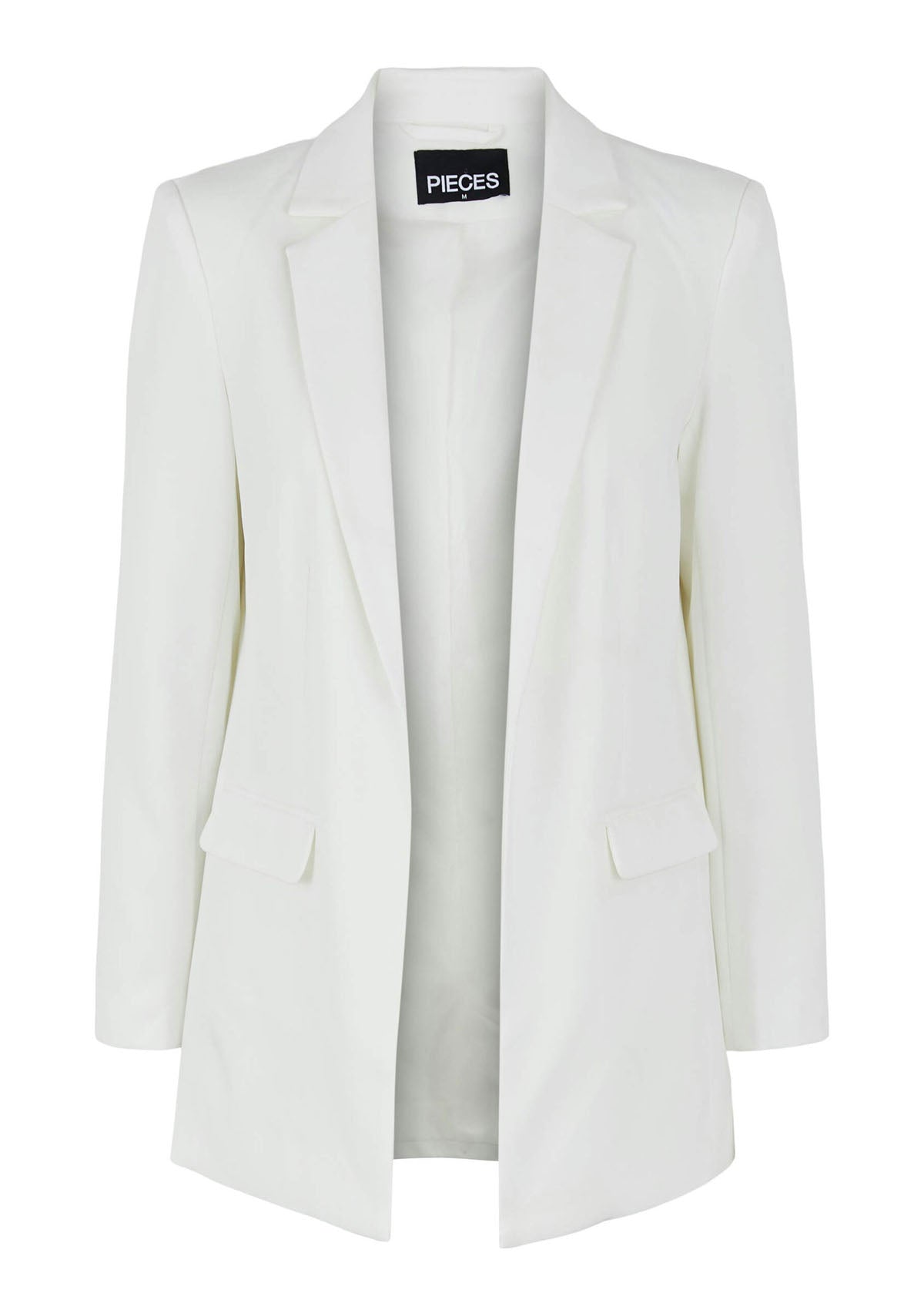 Pieces Loose White Blazer