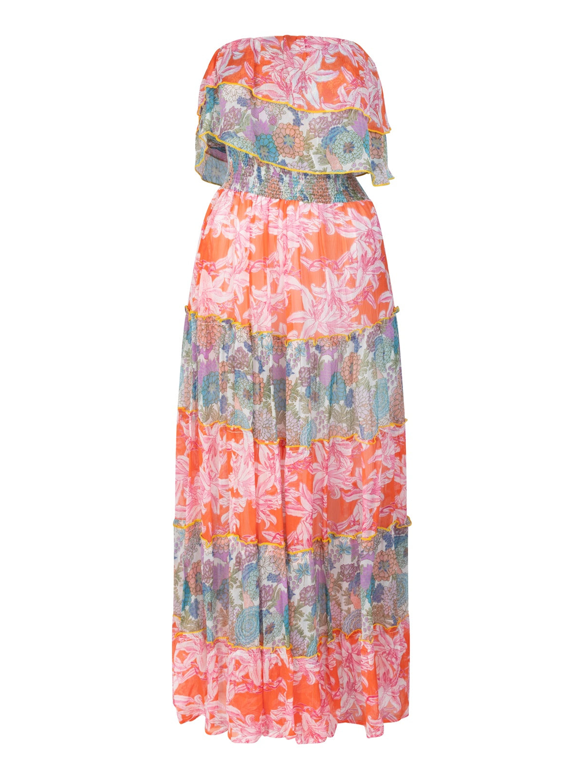 Place Du Soleil Strapless Layer Sun Dress