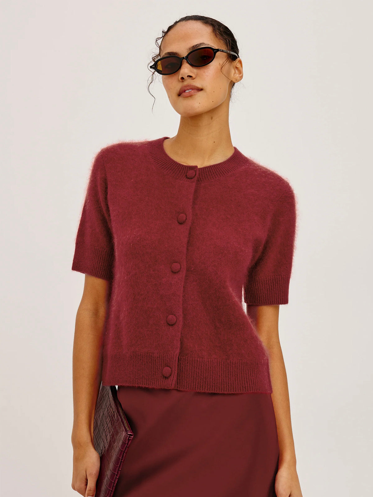 Rails Roman Sweater Crimson