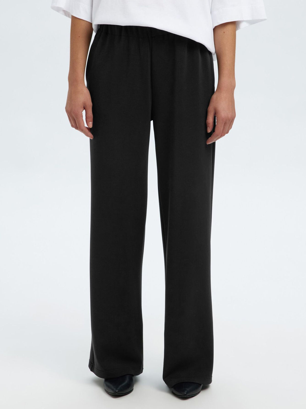 Selected Femme Relaxed Pants Black