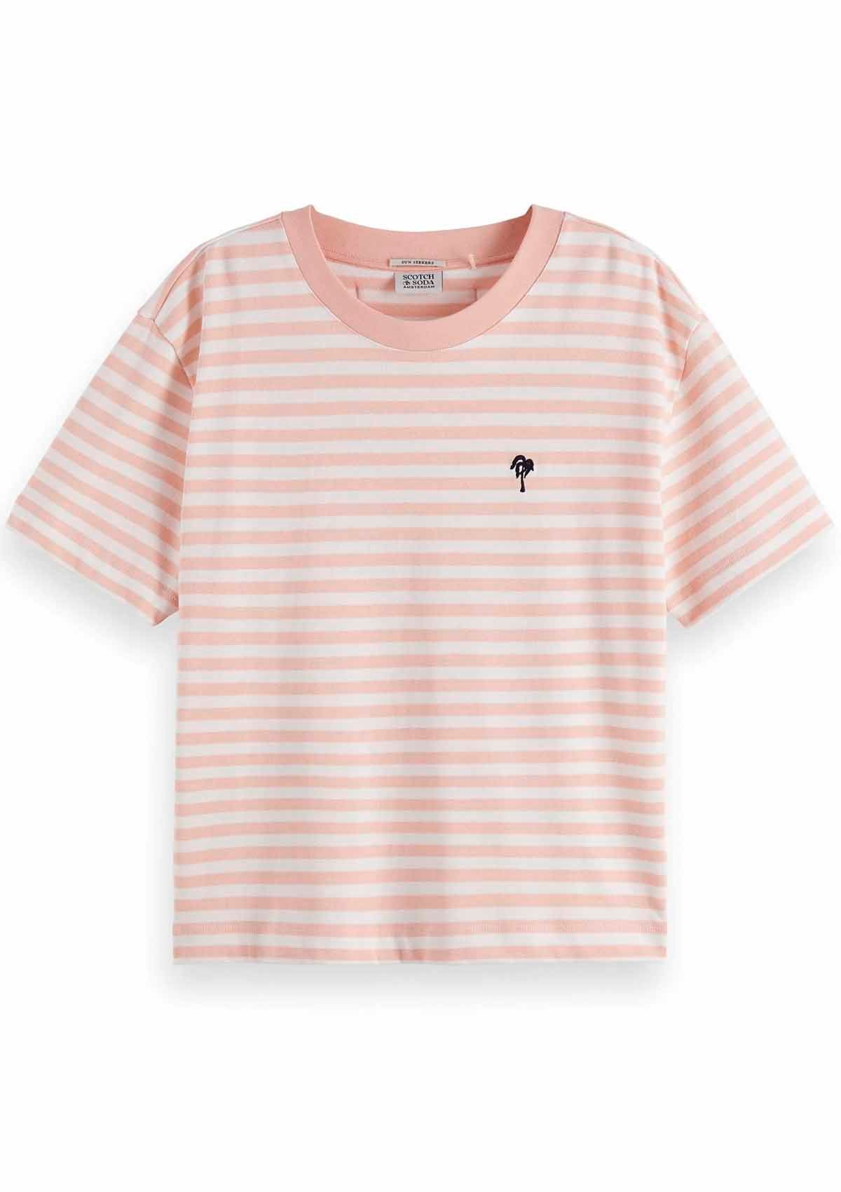 Scotch & Soda Pink Stripe Tee