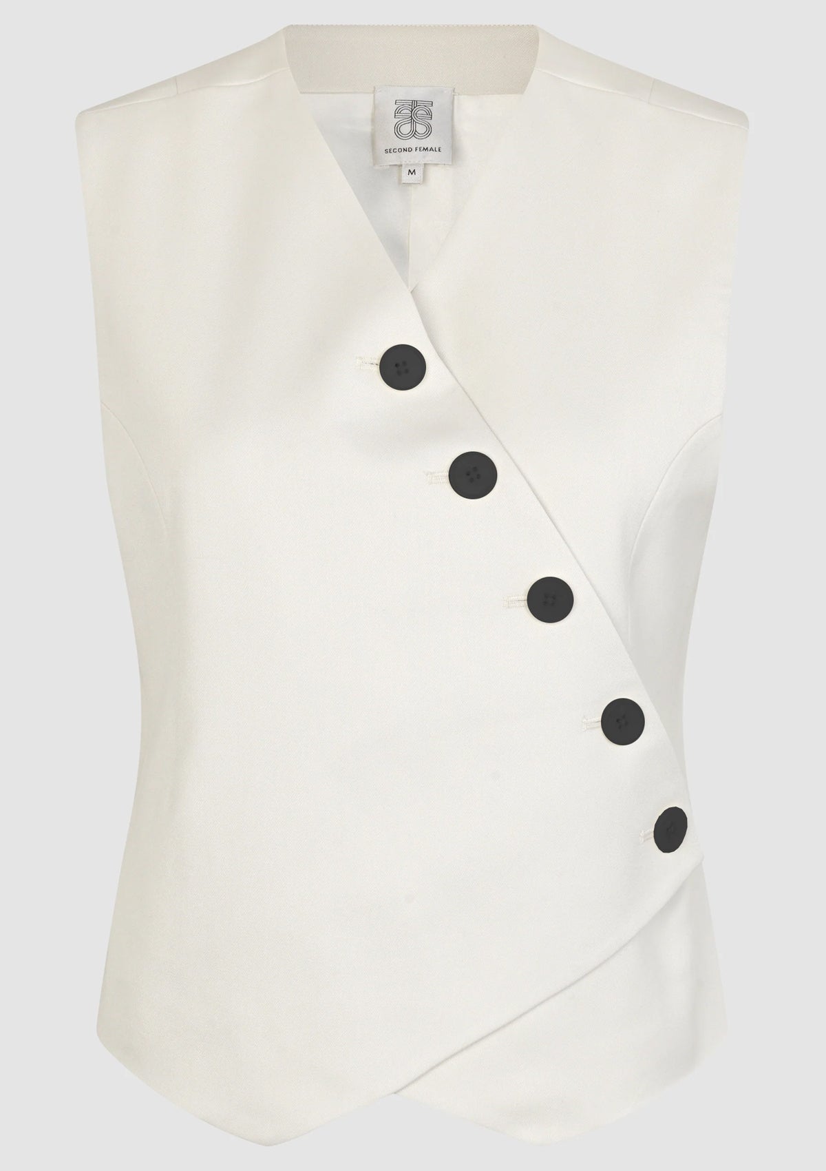 Second Female Kaleem Waistcoat Vaporous White