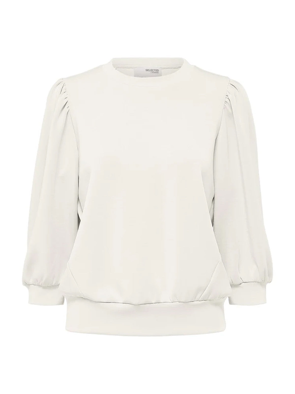 Selected Femme 3/4 Sweat Top White