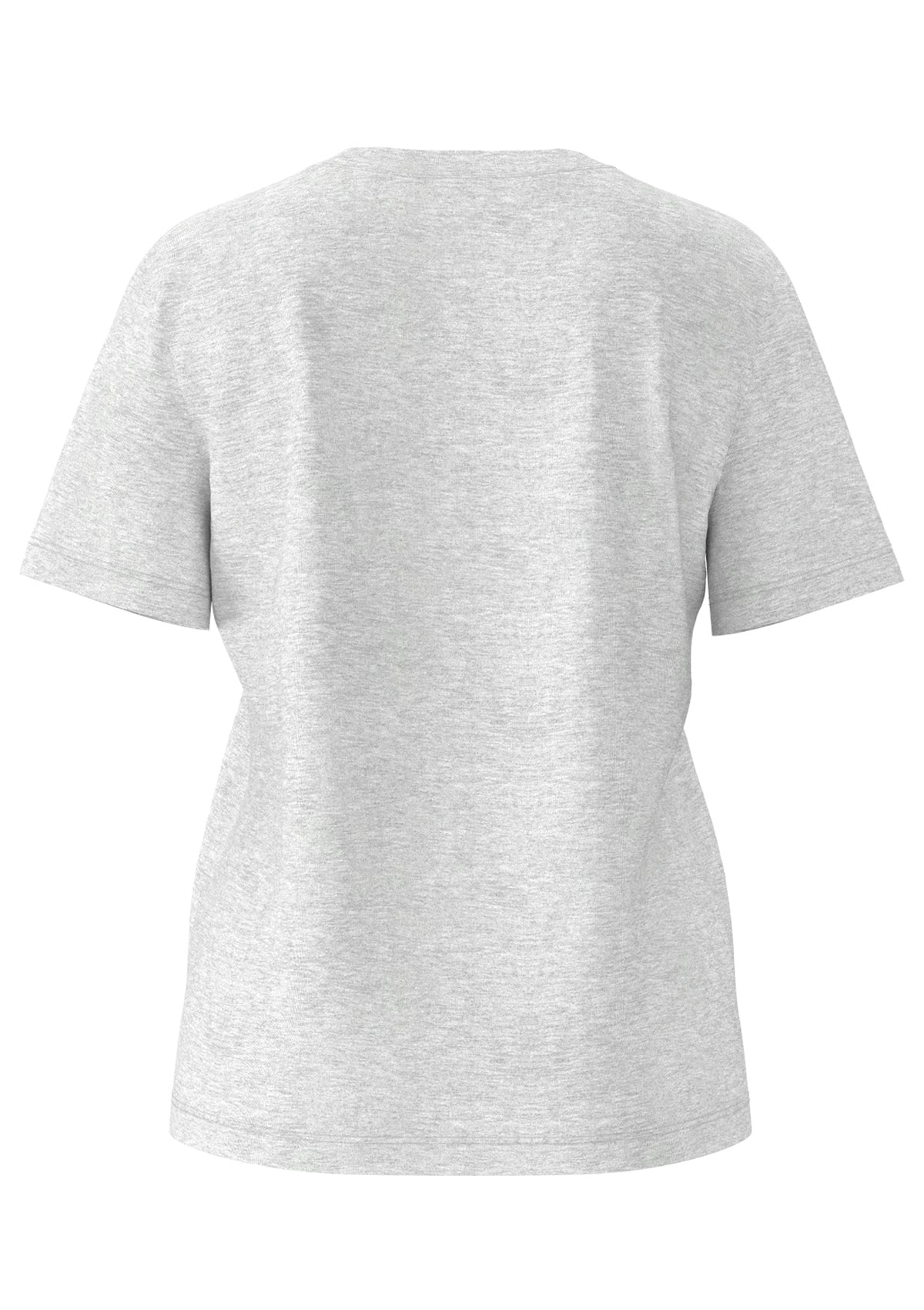 Selected Femme V-Neck Tee Grey