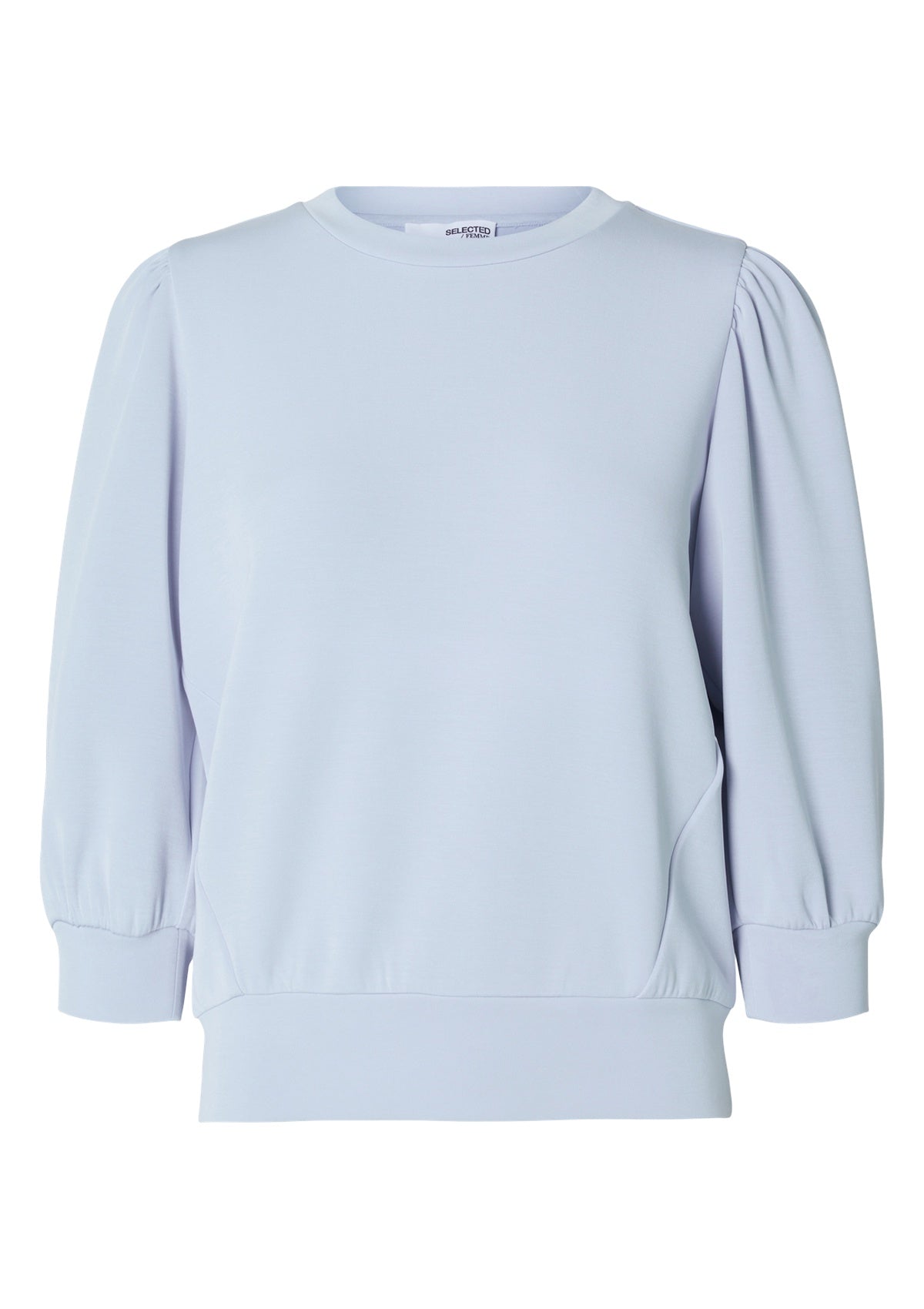 Selected Femme 3/4 Tenny Sweat Top Cashmere Blue
