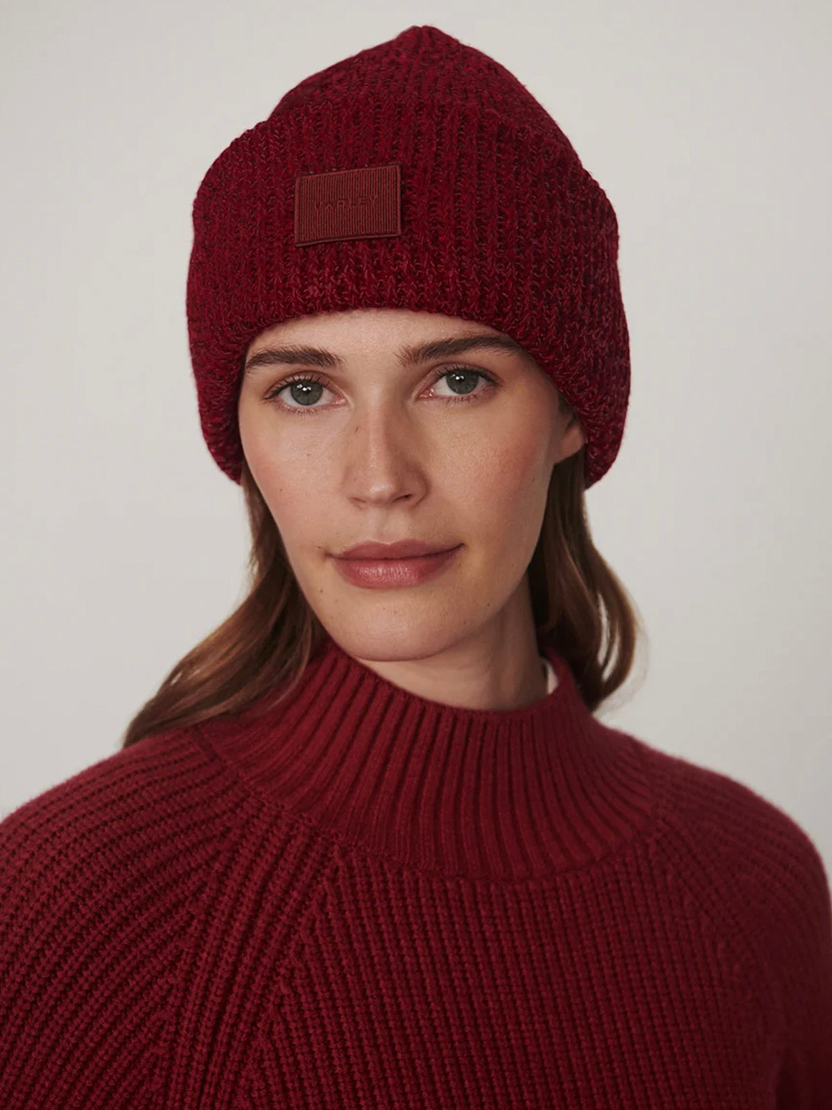 Varley Carly 2.0 Knit Beanie Rumba Rose