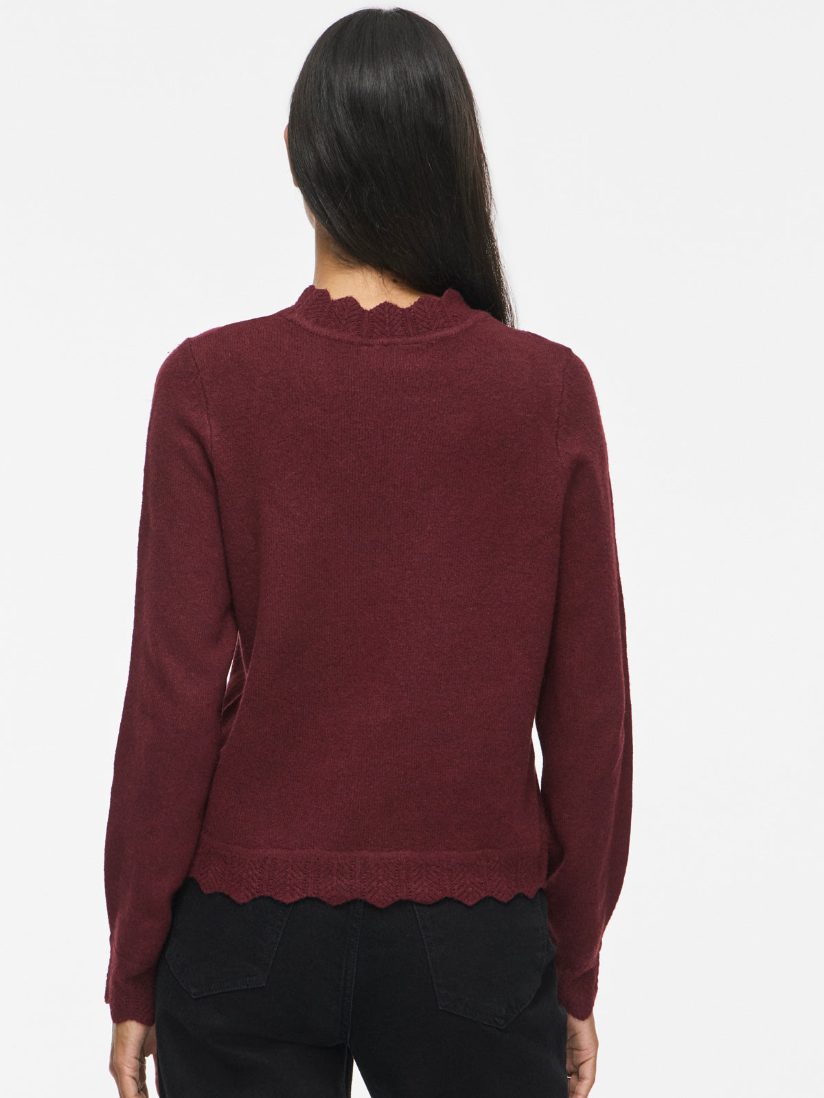 Scallop Knit Jumper Port Royale