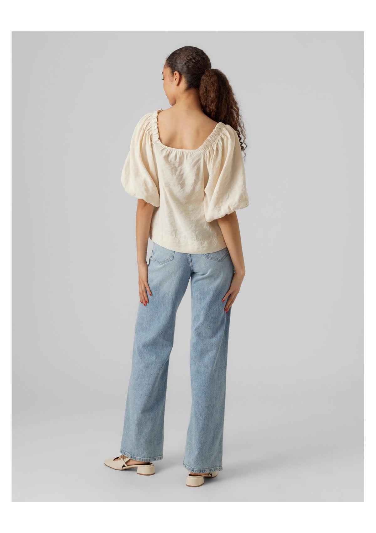 AWARE Square Neck Top Neutral