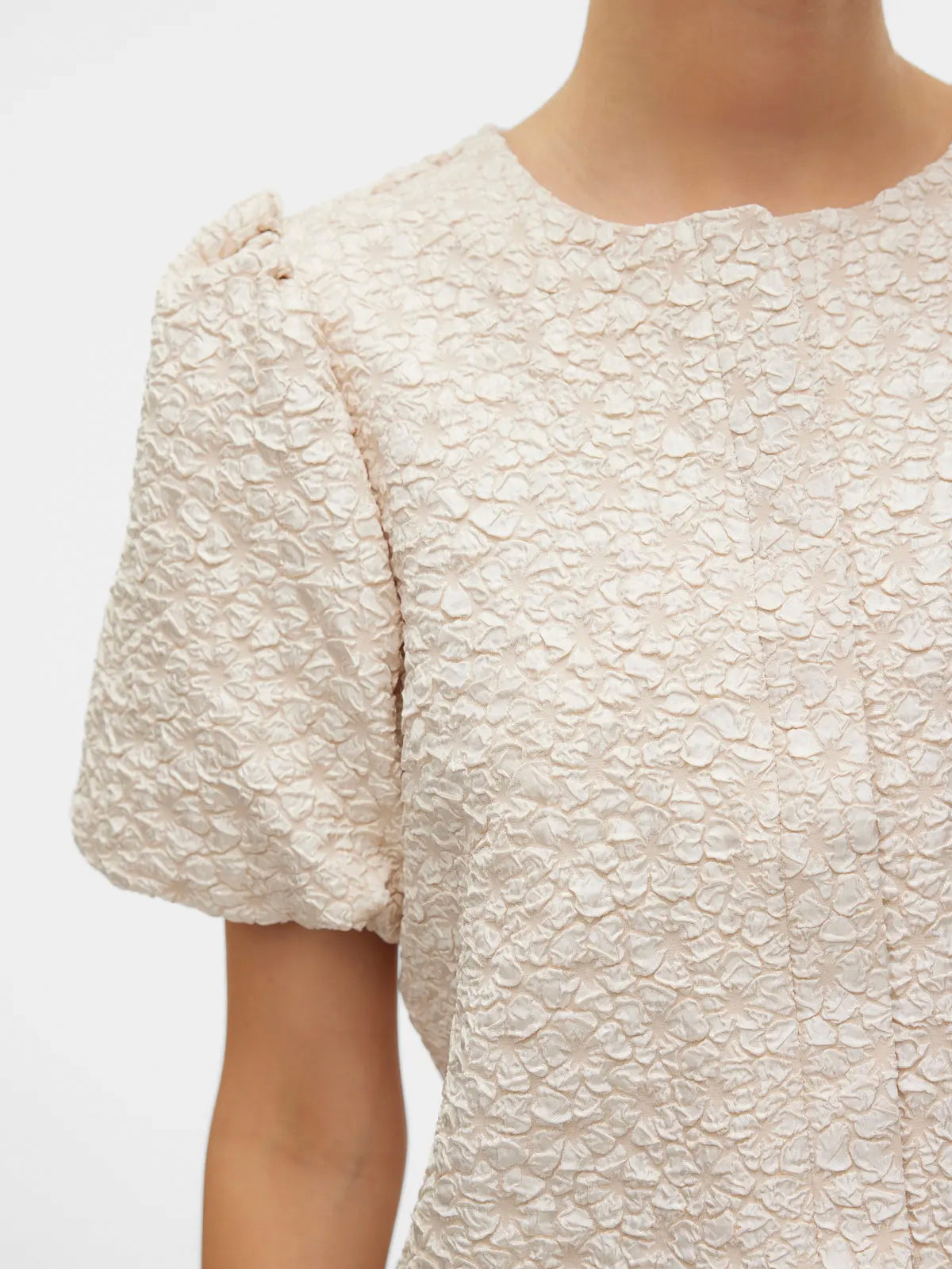 Puff Sleeve Cardigan Pumice Stone