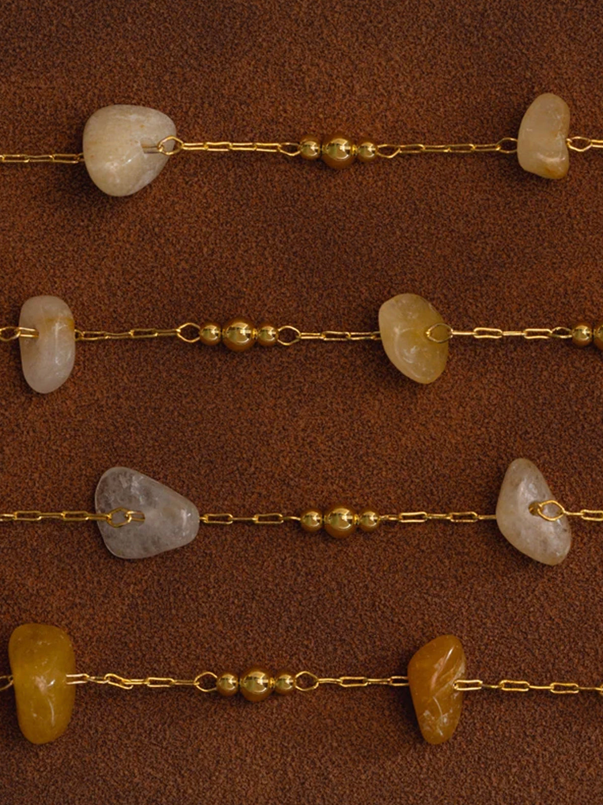 Warm Chip & Bead Necklace