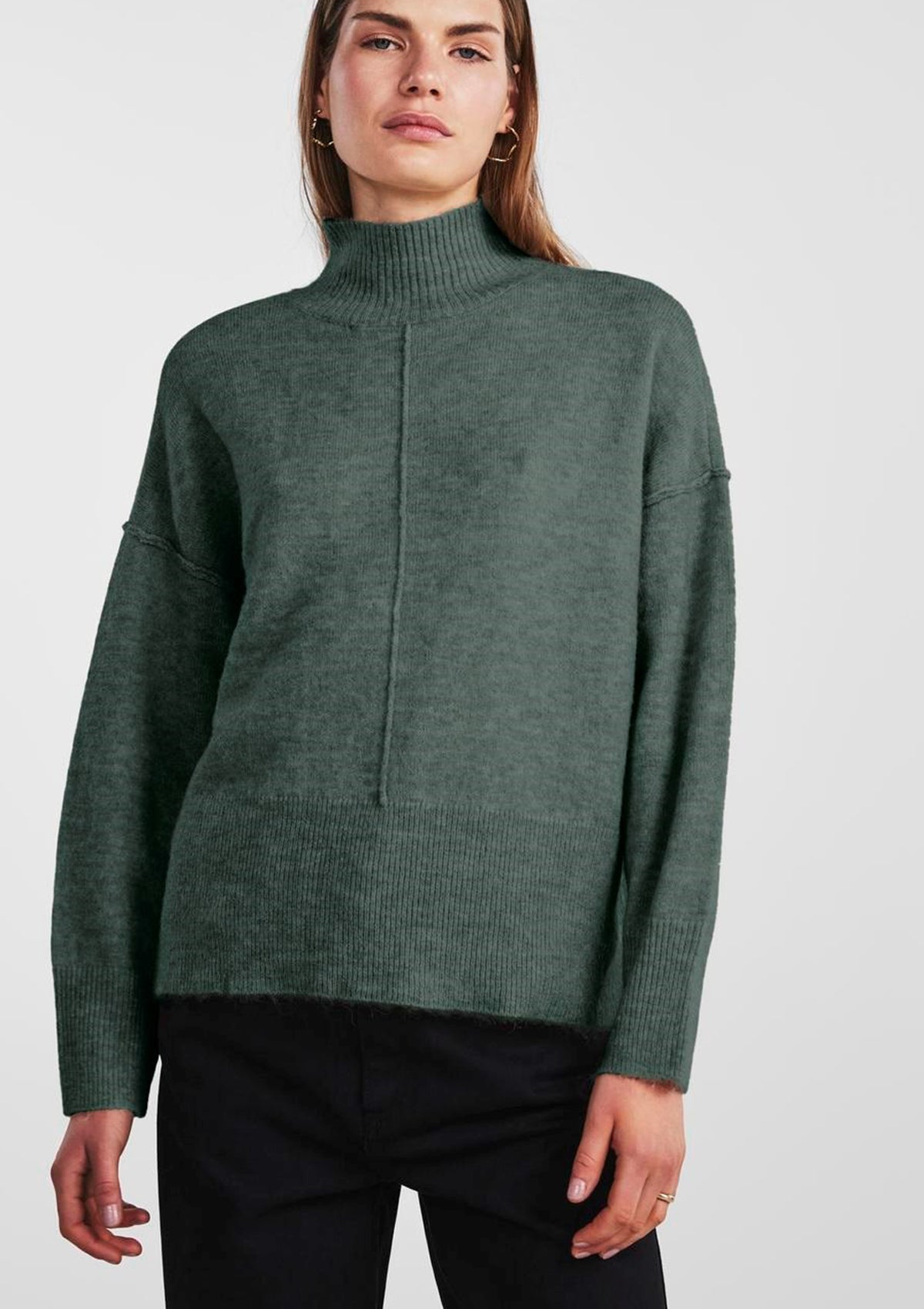 YAS Balyis High Neck Knit Garden Topiary