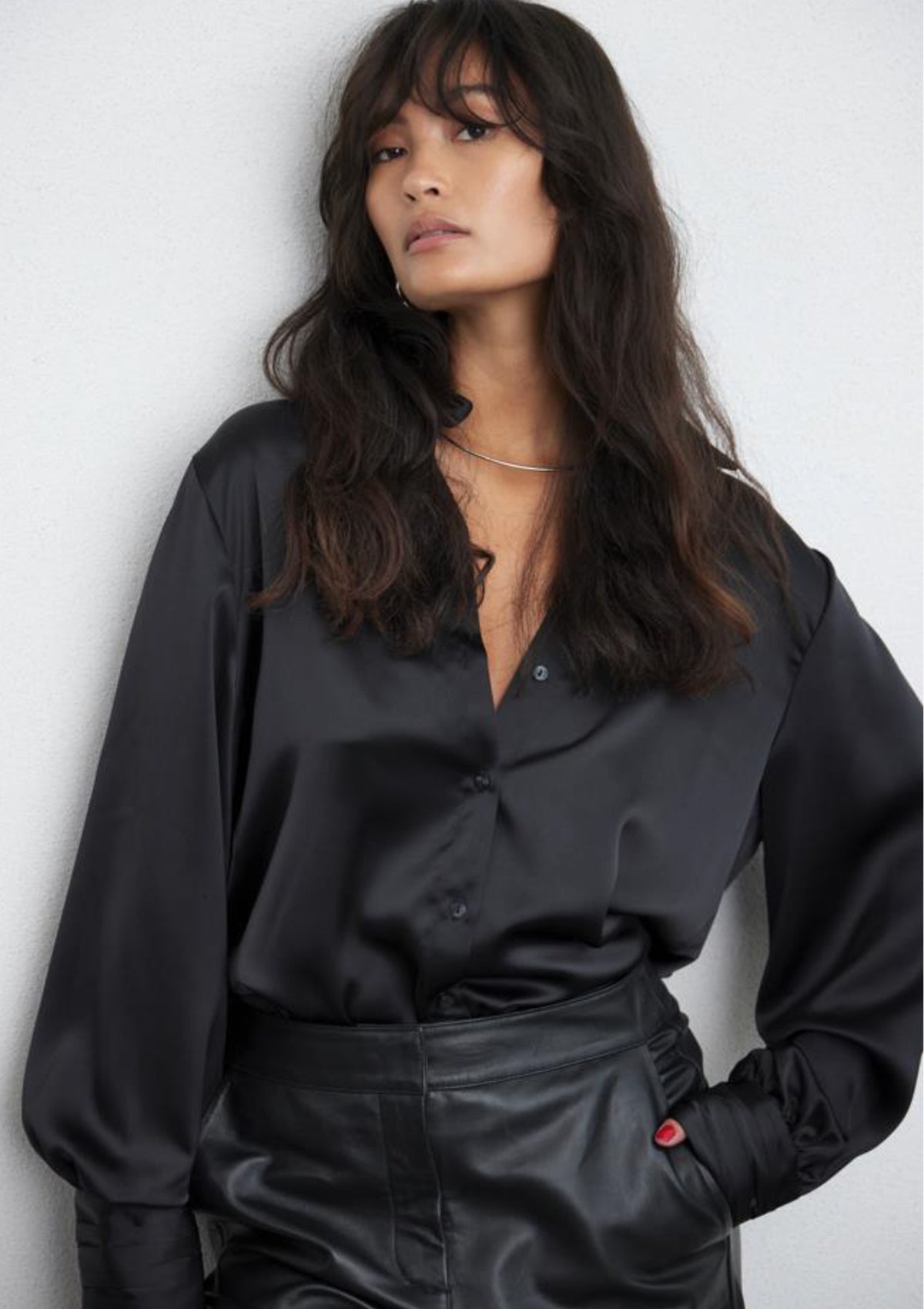 YAS Pella Shirt Black