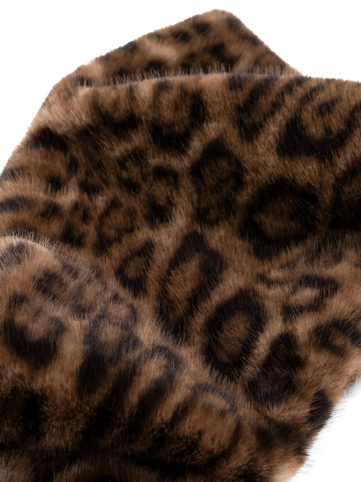 YAYA Faux Fur Leopard Scarf