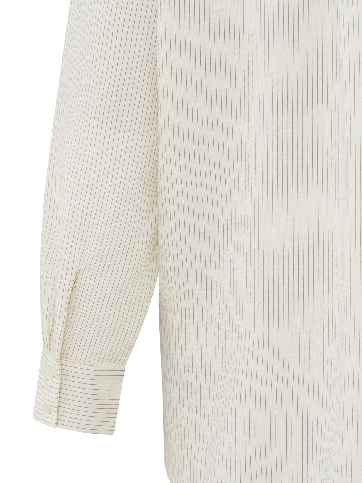 Yaya Flowy Pinstripe Blouse With Relaxed Fit