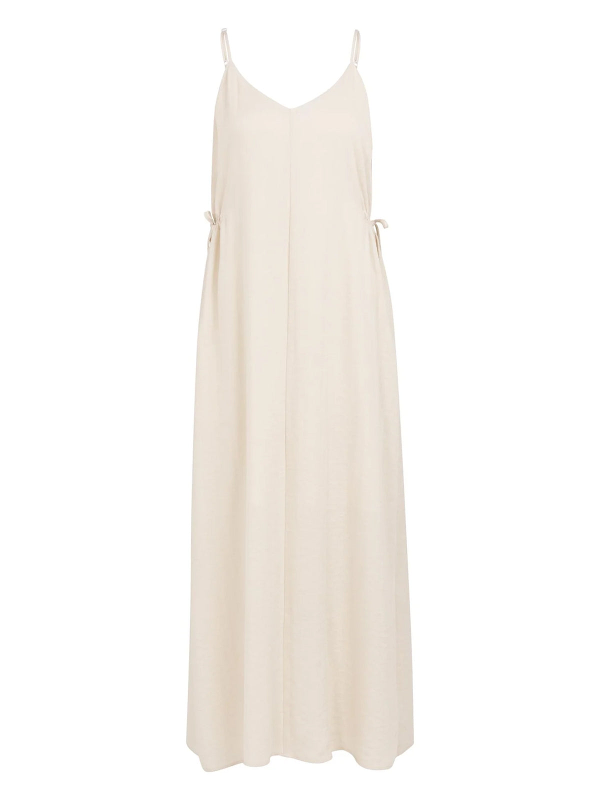 YAYA Long Strappy Dress With Drawstrings Cloud White