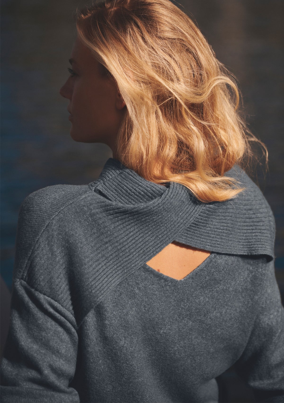 YAYA Sweater With Neckline Detail With Long Sleeves And Rib Details
