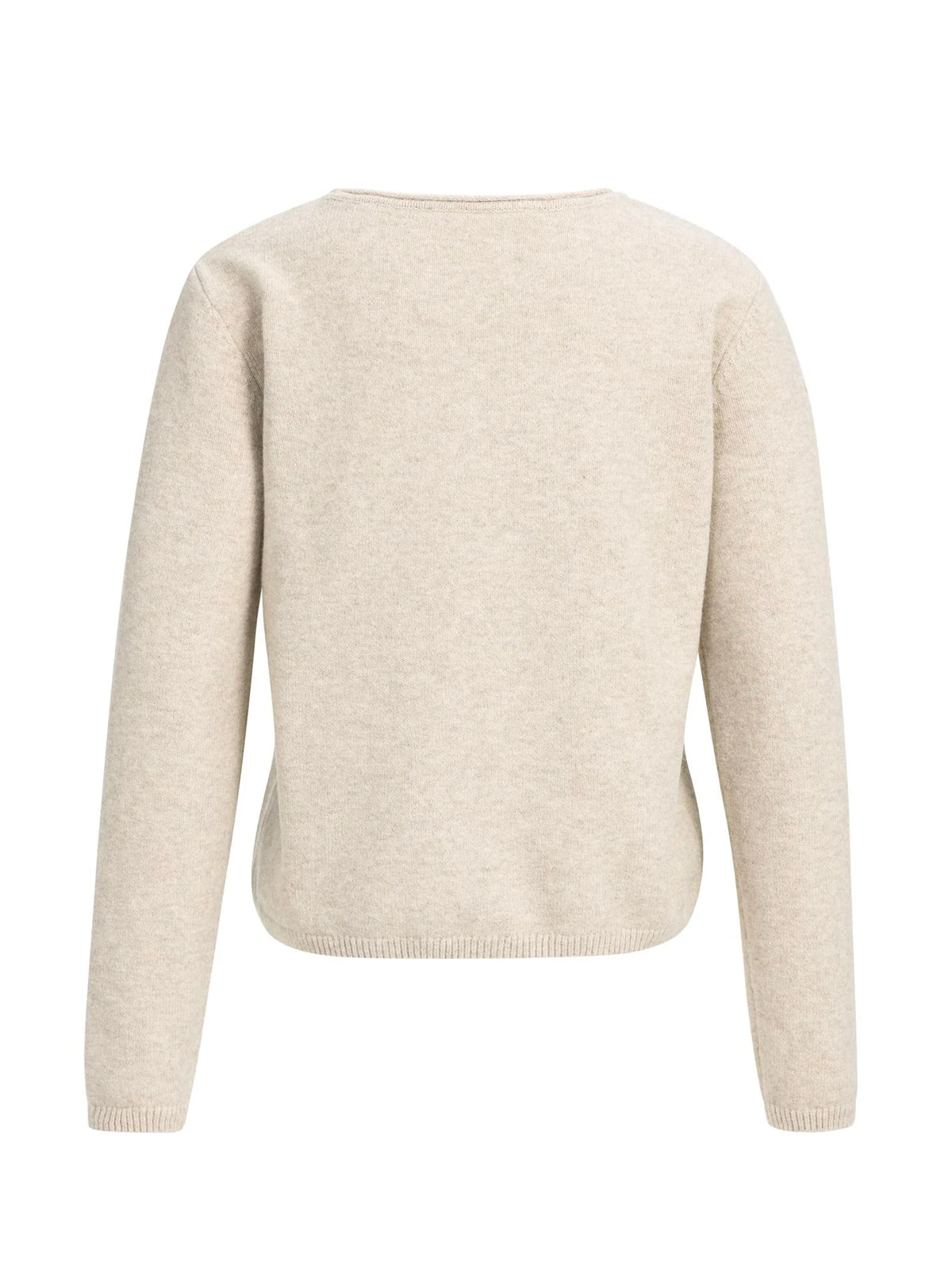 YAYA Sweater With Detachable Turtleneck Collar Beige
