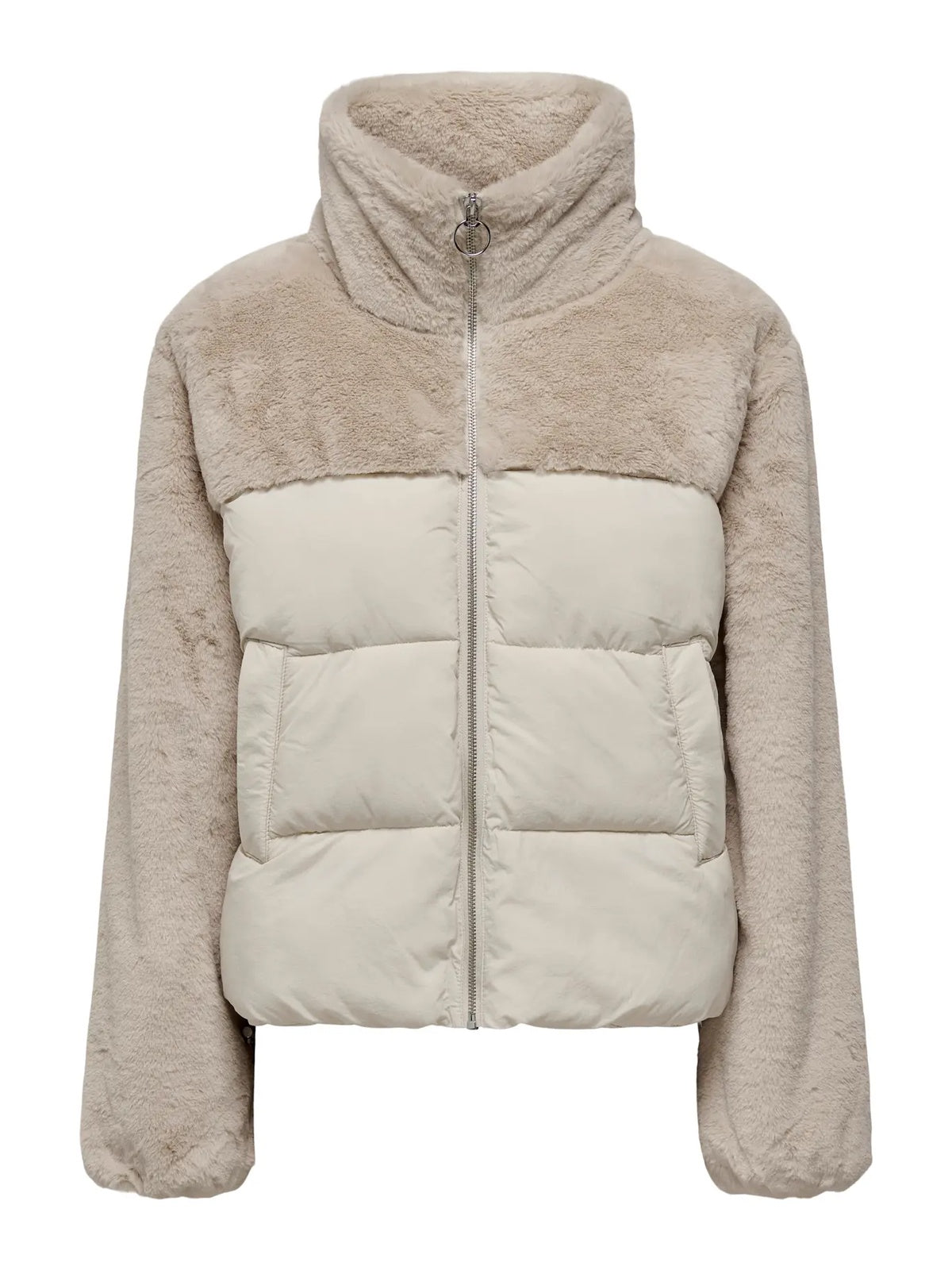 Anja Faux Fur Mix Puffer Jacket - Glebe Fashion