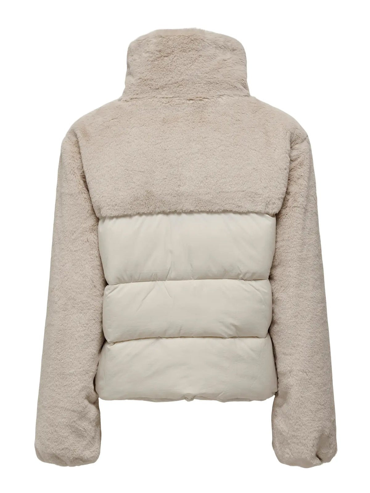 Anja Faux Fur Mix Puffer Jacket - Glebe Fashion