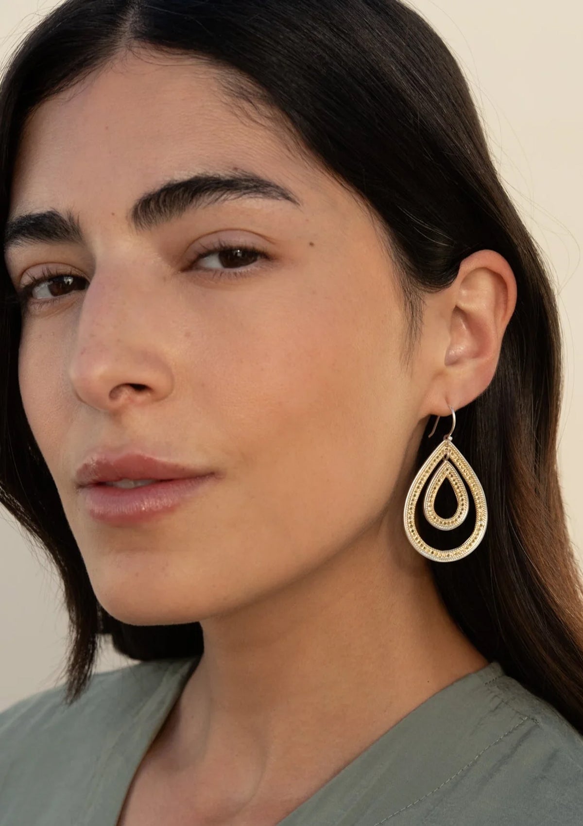 Anna Beck Classic Large Open Teardrop Earrings - Glebe Fashion