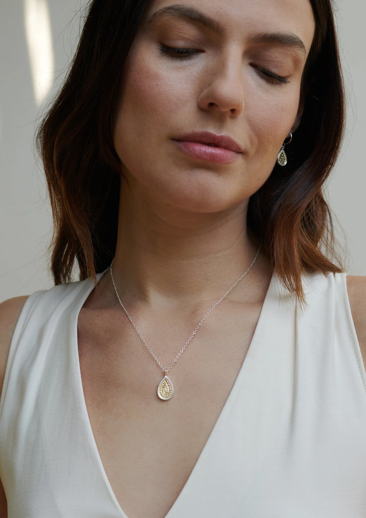 Anna Beck Small Classic Teardrop Necklace - Glebe Fashion