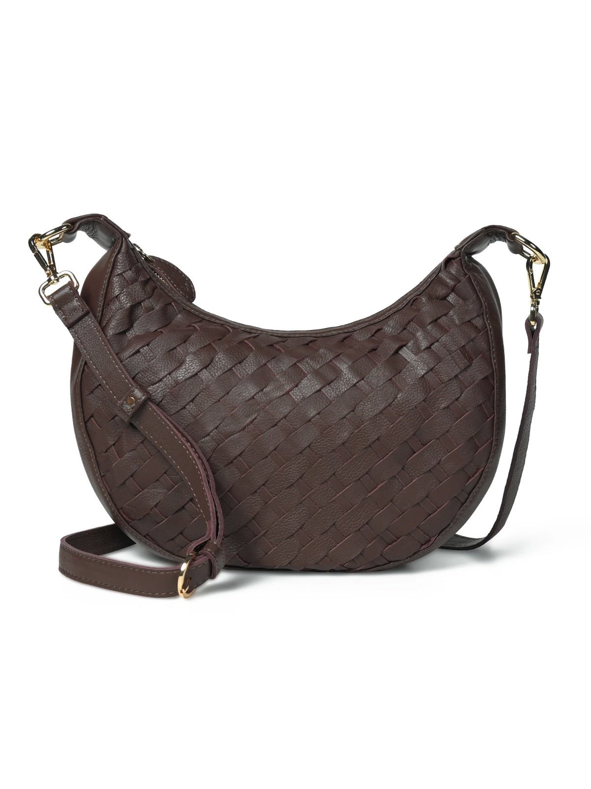 Bell & Fox Robyn Hand Woven Cross Body Bag Chocolate - Glebe Fashion