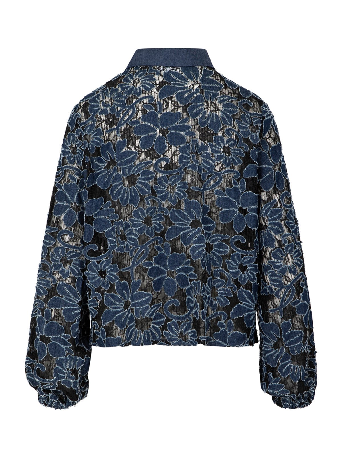 Coster Copenhagen Flower Structure Shirt Blue Denim - Glebe Fashion